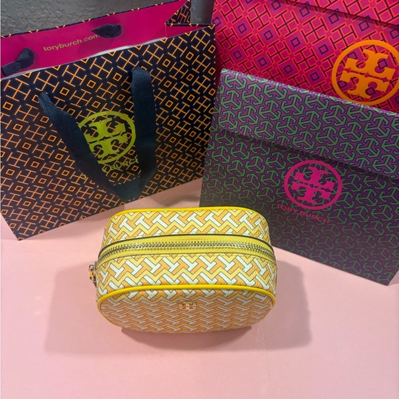 Tory Burch t zigzag cosmetic,misc bag - Picture 8 of 8